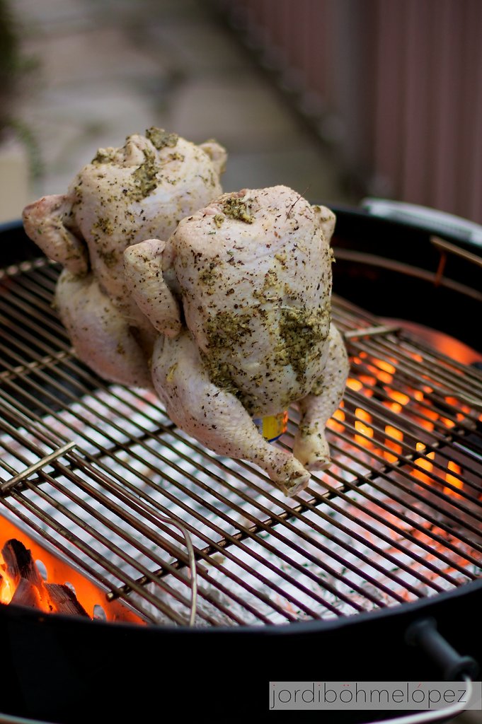 Grill, Dose, Bier, Hähnchen